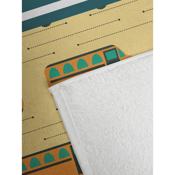 School Bus Golf Towel - Detail