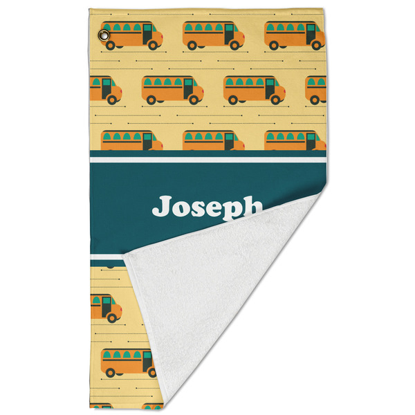 School Bus Golf Towel - Folded (Large)