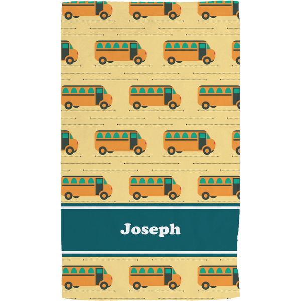 School Bus Hand Towel (Personalized) Full