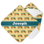 School Bus Hooded Baby Towel (Personalized)