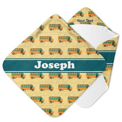 School Bus Hooded Baby Towel (Personalized)
