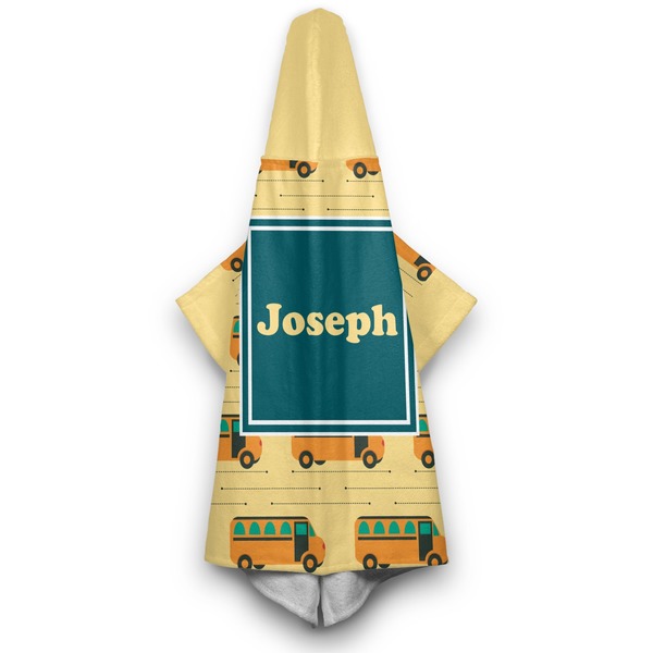School Bus Hooded Towel - Hanging