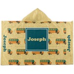 School Bus Kids Hooded Towel (Personalized)