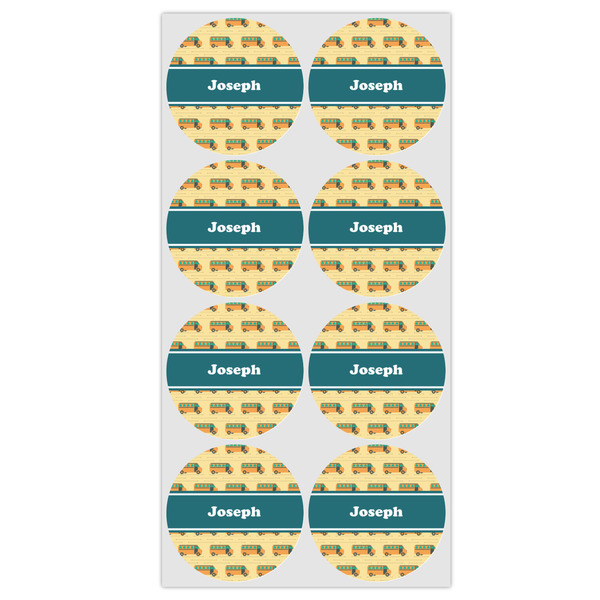 School Bus Icing Circle - Medium - Set of 8