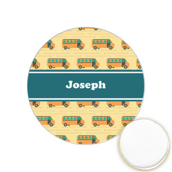 School Bus Printed Cookie Topper - 1.25" (Personalized)
