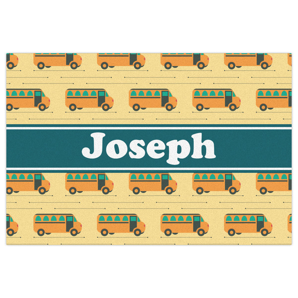 School Bus Indoor / Outdoor Rug - 2'x3' - Front Flat