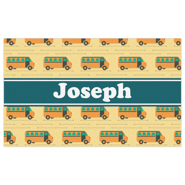 School Bus Indoor / Outdoor Rug - 3'x5' - Front Flat