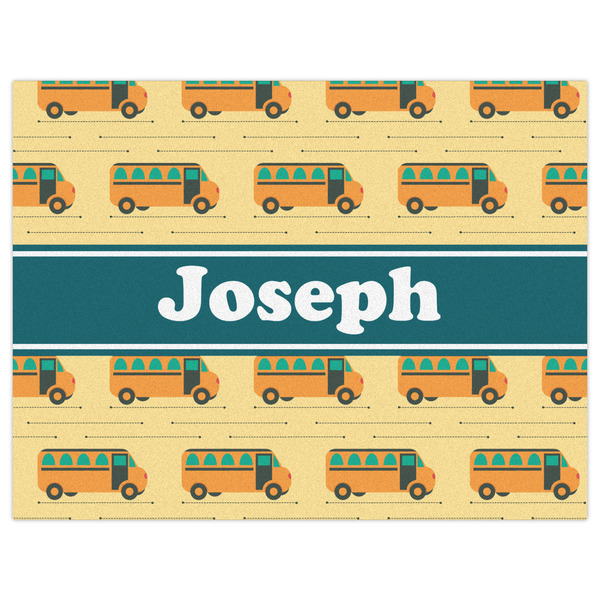 School Bus Indoor / Outdoor Rug - 6'x8' - Front Flat