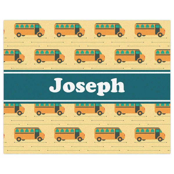 School Bus Indoor / Outdoor Rug - 8'x10' - Front Flat