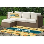 School Bus Indoor / Outdoor Rug - Custom Size w/ Name or Text