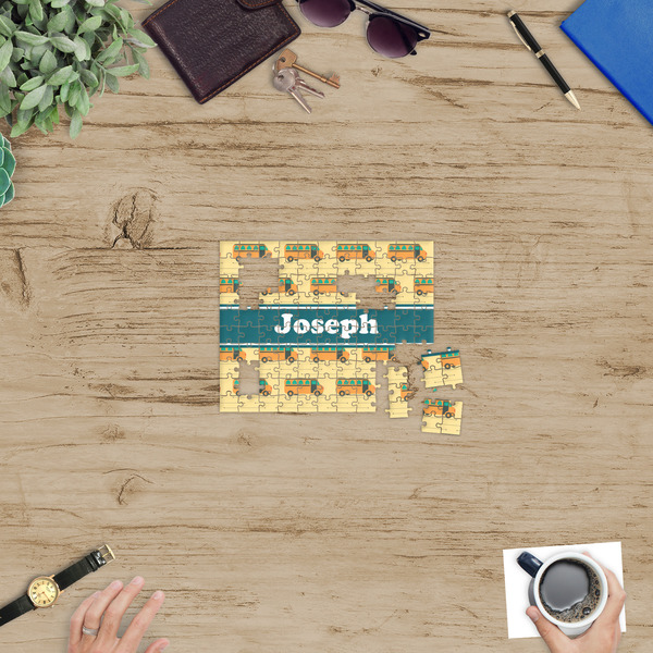 School Bus Jigsaw Puzzle 110 Piece - In Context