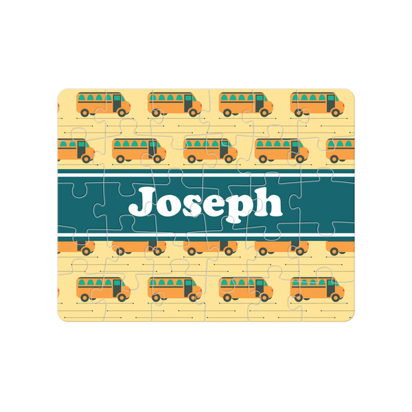Custom School Bus Jigsaw Puzzles (Personalized)
