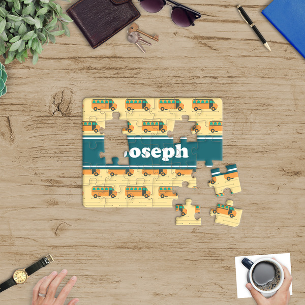 School Bus Jigsaw Puzzle 30 Piece - In Context