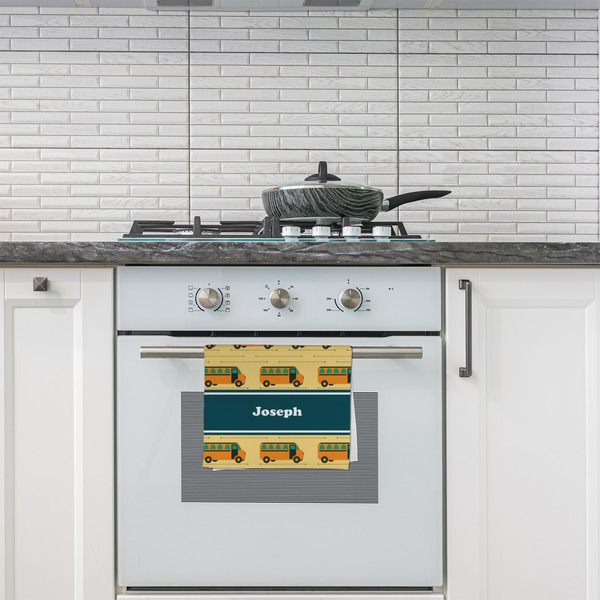 School Bus Kitchen Towel - Poly Cotton - Lifestyle