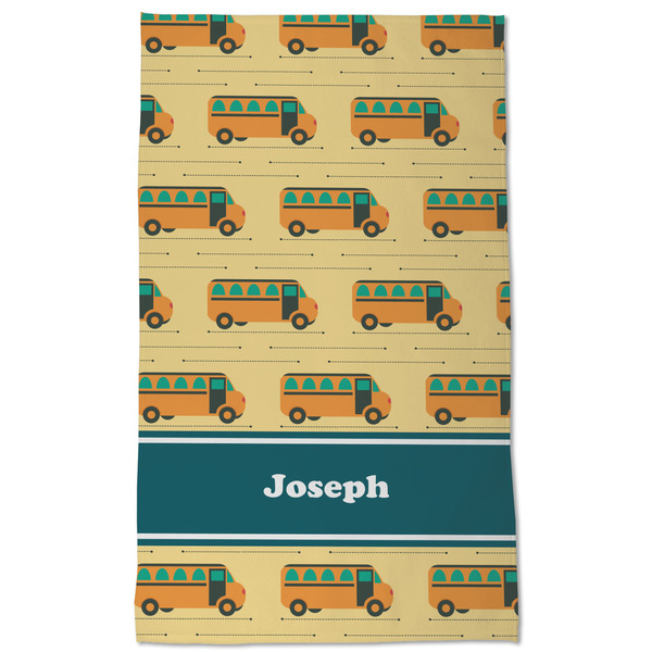 School Bus Kitchen Towel - Poly Cotton - Full Front