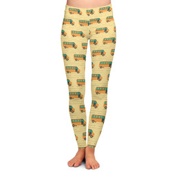 School Bus Ladies Leggings - Extra Large