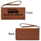 School Bus Ladies Wallets - Faux Leather - Rawhide - Front & Back View