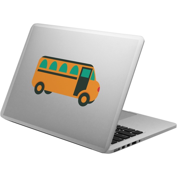 Custom School Bus Laptop Decal