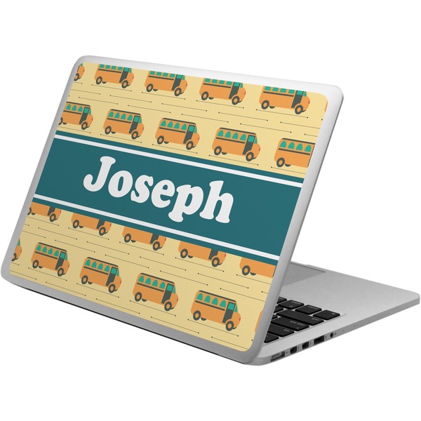 Custom School Bus Laptop Skin - Custom Sized (Personalized)