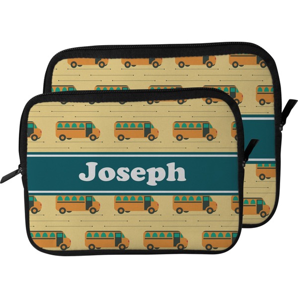 School Bus Laptop Sleeve (Size Comparison)