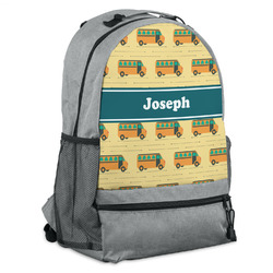 School Bus Backpack - Grey (Personalized)