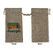 School Bus Large Burlap Gift Bags - Front Approval