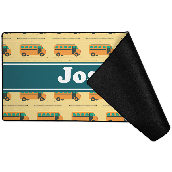 School Bus Large Gaming Mats - FRONT W/ FOLD