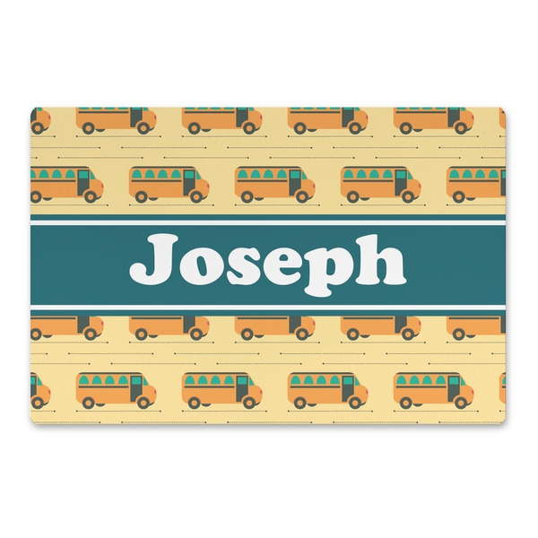 Custom School Bus Large Rectangle Car Magnet (Personalized)