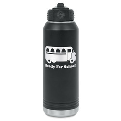 School Bus Water Bottles - Laser Engraved - Front & Back (Personalized)