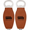 School Bus Leather Bar Bottle Opener - Front and Back