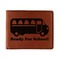 School Bus Leatherette Bifold Wallet - Single Sided (Personalized)