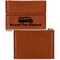 School Bus Leather Business Card Holder Front Back Single Sided - Apvl