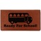 School Bus Leather Checkbook Holder - Main