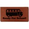 School Bus Leatherette Checkbook Holder (Personalized)
