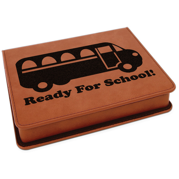 Custom School Bus Leatherette 4-Piece Wine Tool Set (Personalized)