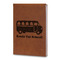 School Bus Leatherette Journals - Large - Double Sided - Angled View