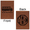 School Bus Leatherette Journals - Large - Double Sided - Front & Back View