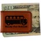 School Bus Leatherette Magnetic Money Clip - Front