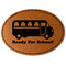 School Bus Leatherette Patches - Oval