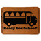 School Bus Leatherette Patches - Rectangle