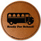 School Bus Leatherette Patches - Round
