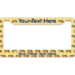 School Bus License Plate Frame - Style B (Personalized)