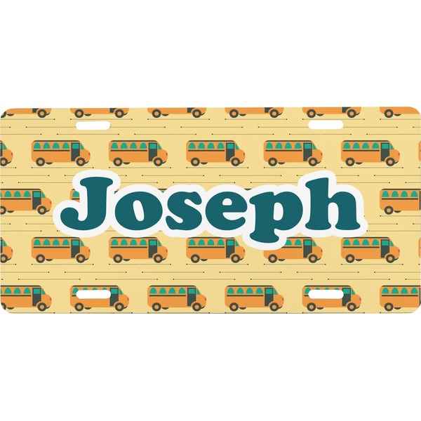 Custom School Bus Front License Plate (Personalized)