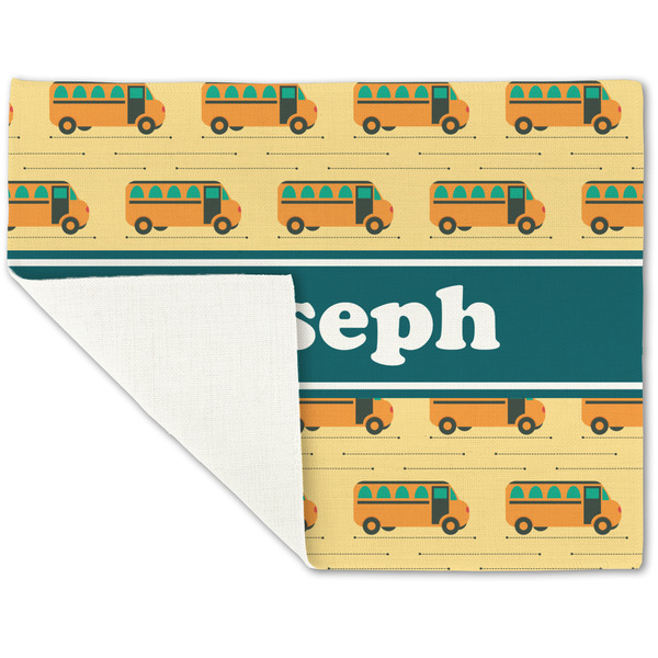 School Bus Linen Placemat - Folded Corner (single side)