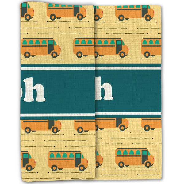 School Bus Linen Placemat - Folded Half (double sided)