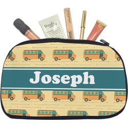 School Bus Makeup / Cosmetic Bag - Medium (Personalized)