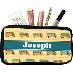 School Bus Makeup / Cosmetic Bag - Small (Personalized)