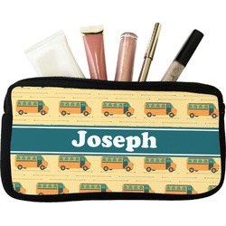 School Bus Makeup / Cosmetic Bag (Personalized)