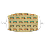 School Bus Adult Cloth Face Mask - XLarge