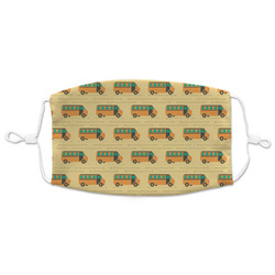 School Bus Adult Cloth Face Mask - XLarge